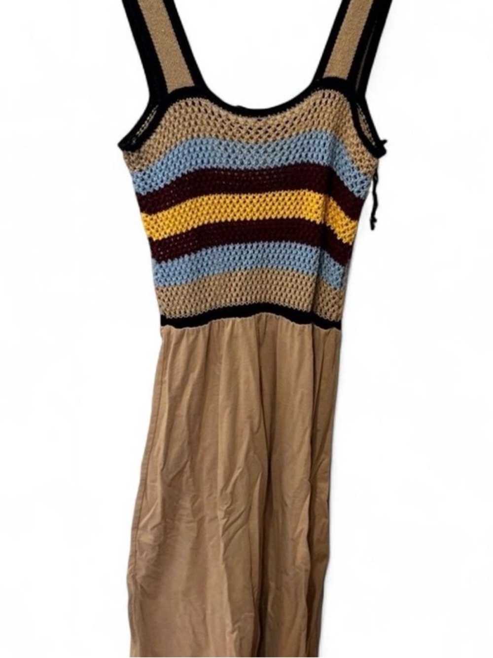 Zara Colorful Knit Top Maxi Dress